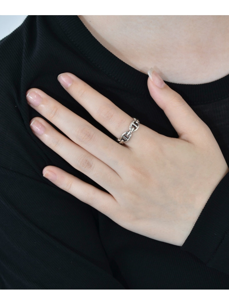 H.O.V H.O.V/CONNECT RING/コネクト 輪っか フォブ 佩び物・ウォッチ 輪っか・指環 しろがね色【貨物輸送無料】
