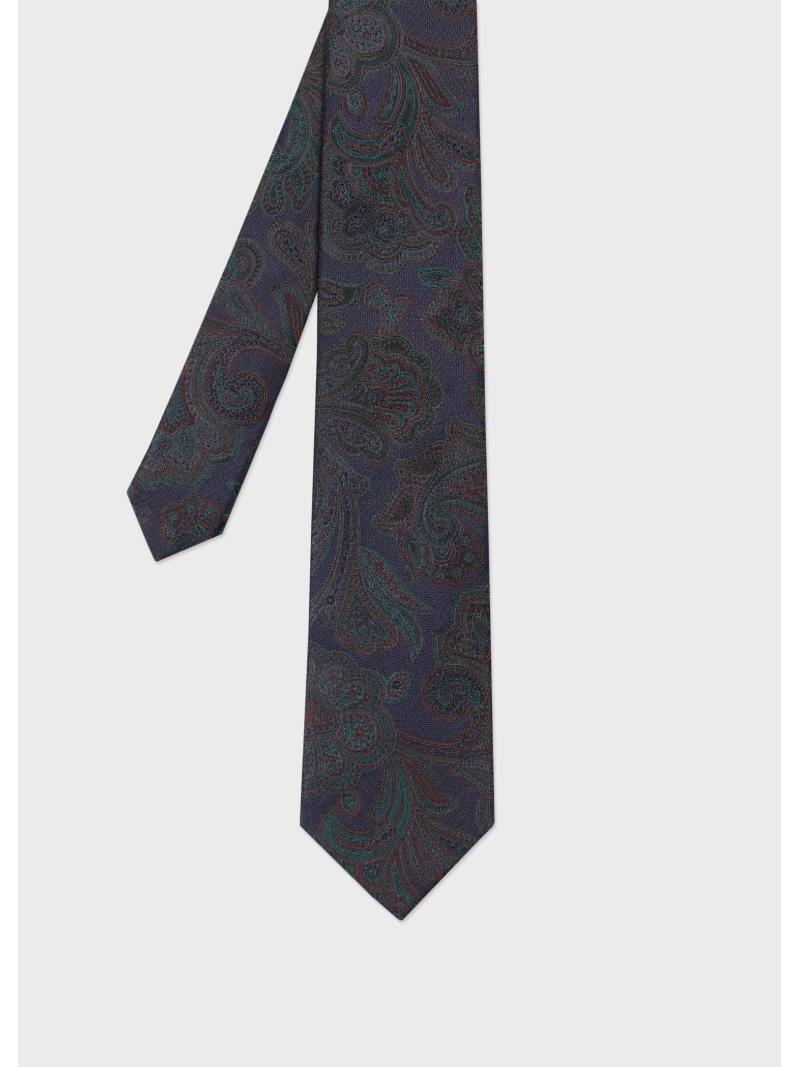 Paul Smith クラシックペイズリー タイ ポール・スミス スーツ・フォーマル ネクタイ・蝶ネクタイ ネイビー パープル レッド【送料無料】