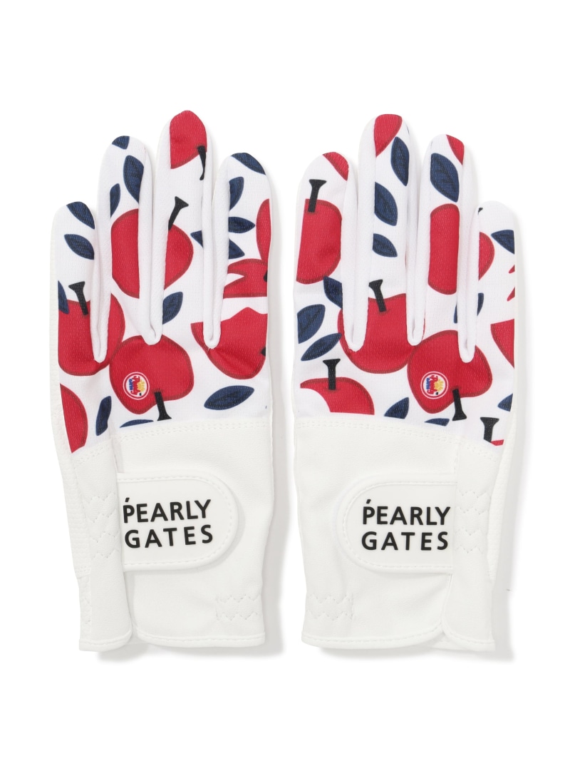 PEARLY GATES りんご柄メッシュ地球儀 (両手用) (LADIES) パーリーゲイツ 流行り物雑貨 グローブ【貨物輸送無料】