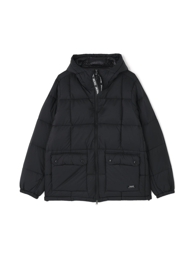 LHP TAION/タイオン/MOUNTAIN DOWN HOODIE(UNISEX) エルエイチピー ジャケット・アウター ダウンジャケット・ダウンベスト ネイビー ブラック【送料無料】| Fashion Men