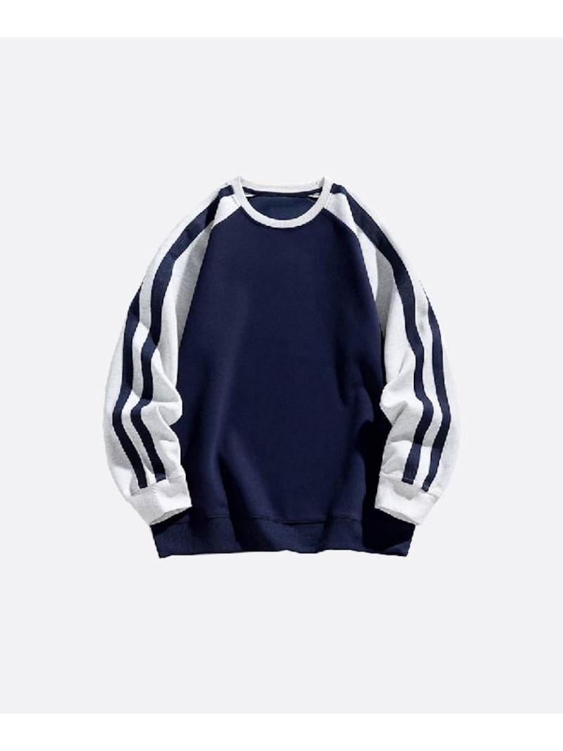 U:UME Shoulder Design Sweat ユーム トップス スウェット・トレーナー サクラ色 米国海軍 薄墨色【此れから取っておく】*【貨物輸送無料】