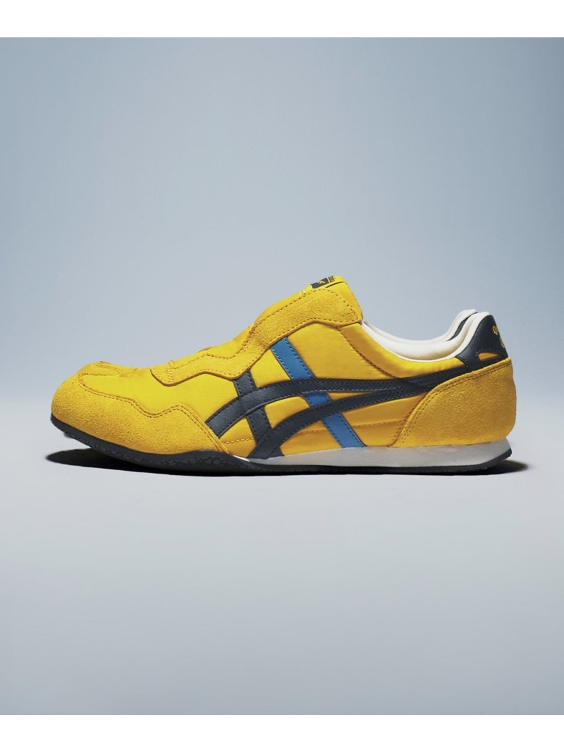 Onitsuka Tiger 【公式ショップ】SERRANO SLIP-ON オニツカタイガー シューズ・靴 スリッポン ネイビー ピンク ホワイト ゴールド【送料無料】｜ Fashion Men