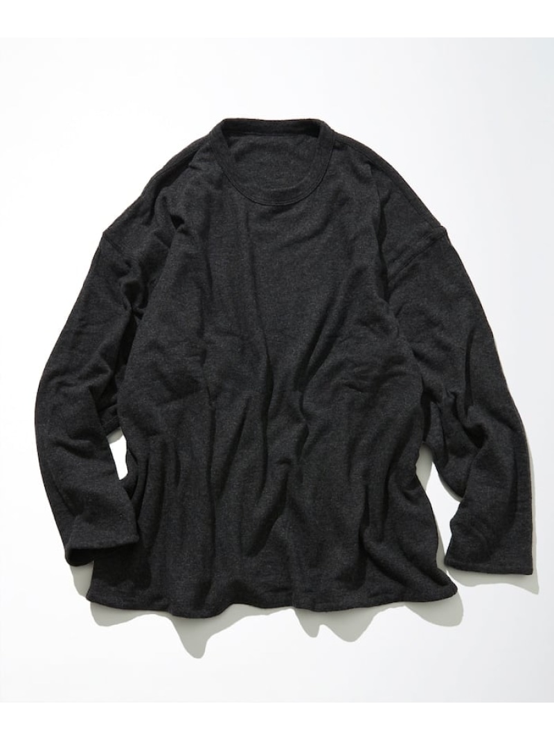 CAHLUMN Cashmere Wool Sweatshirt フリークスストア トップス スウェット・トレーナー ネイビー グレー【送料無料】