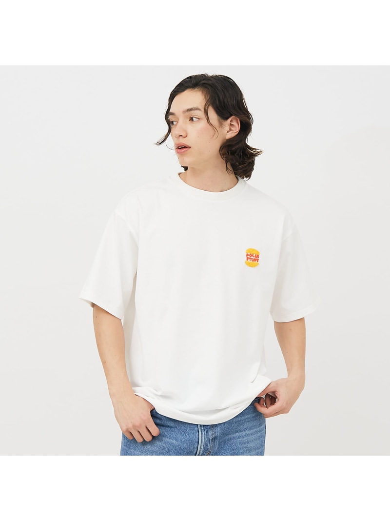 ABAHOUSE LASTWORD 【POLeR/ポーラー】PRM WASH STEAMED /HAMS/ HEAR アバハウス トップス カットソー・Tシャツ ホワイト ブルー ブラック【送料無料】