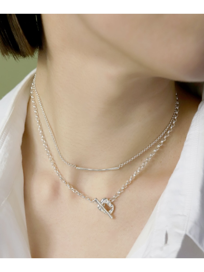 TEN. バブルラリエット SV ギフト プレゼント ネックレス manyway 二重 テン アクセサリー・腕時計 ネックレス シルバー【送料無料】