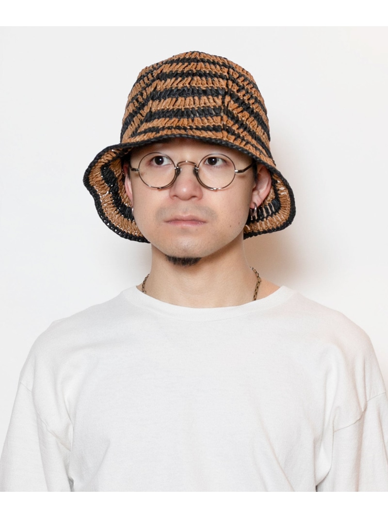 CA4LA P BORDER HAT カシラ 帽子 ハット オレンジ ベージュ ブラック【送料無料】| Fashion Men