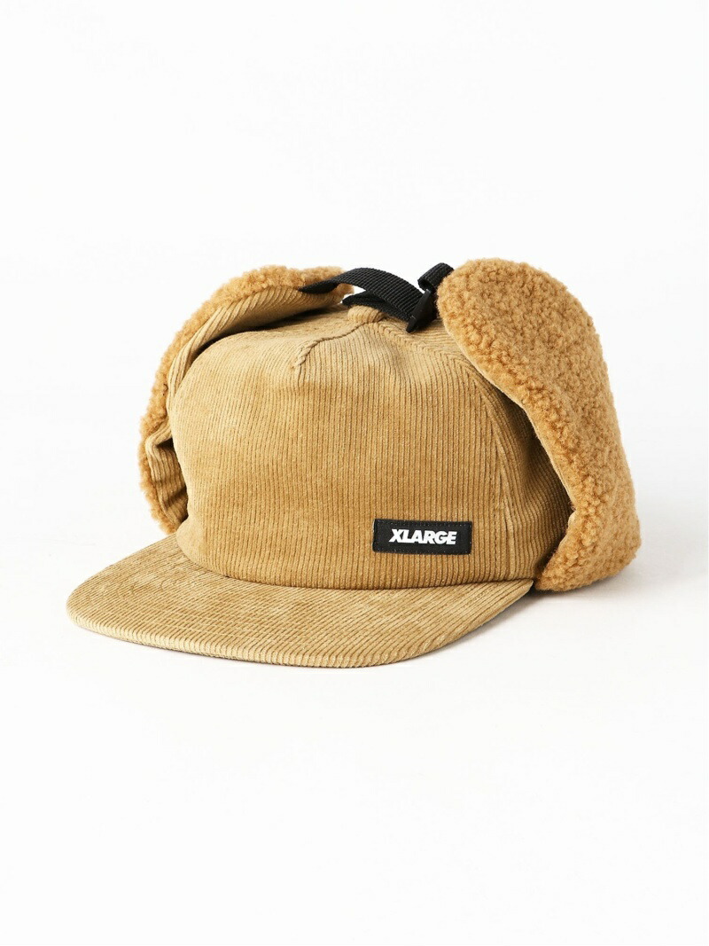 【楽天市場】XLARGE EARFLAP CORDUROY CAP エクストララージ 帽子/ヘア小物 キャップ ブラウン【送料無料 ...