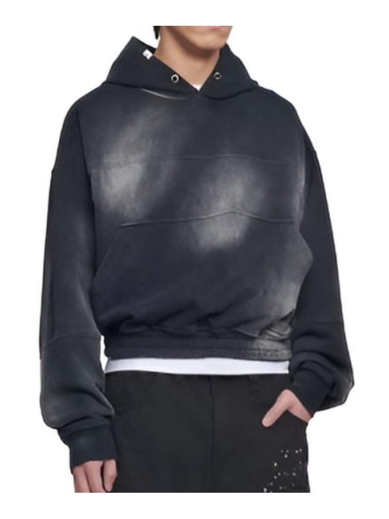 NOMANUAL 【NOMANUAL】STAIN WASHED HOODIE ネバーマインドザエックスユー／チカシツプラス トップス パーカー・フーディー【送料無料】