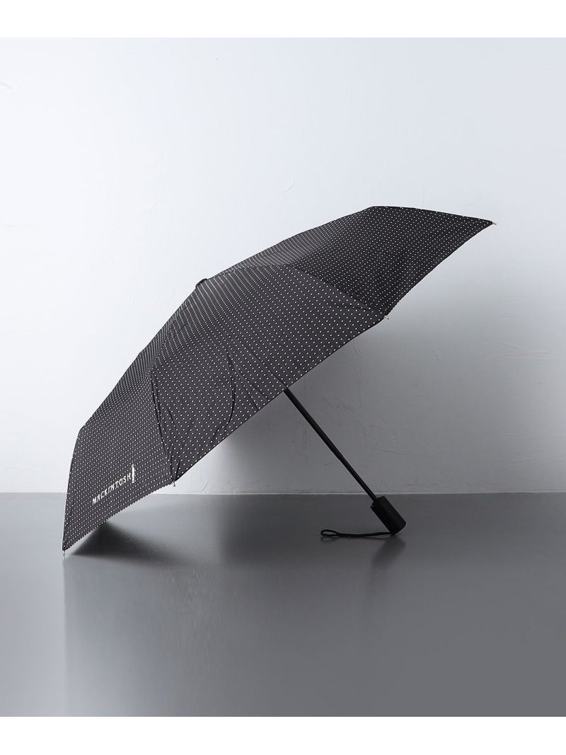 UNITED ARROWS ＜MACKINTOSH＞ DOT AYR FOLDING UMBRELLA/折たたみ傘 ユナイテッドアローズ ファッション雑貨 折りたたみ傘 ブラック【送料無料】