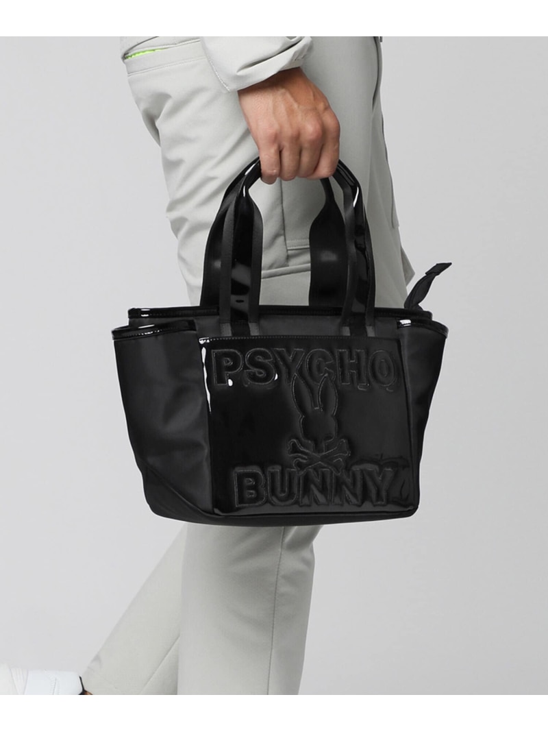 Psycho Bunny [GOLF]ラウンドバッグ ENAMEL サイコバニー バッグ ショルダーバッグ ブラック【送料無料】｜ Fashion Men
