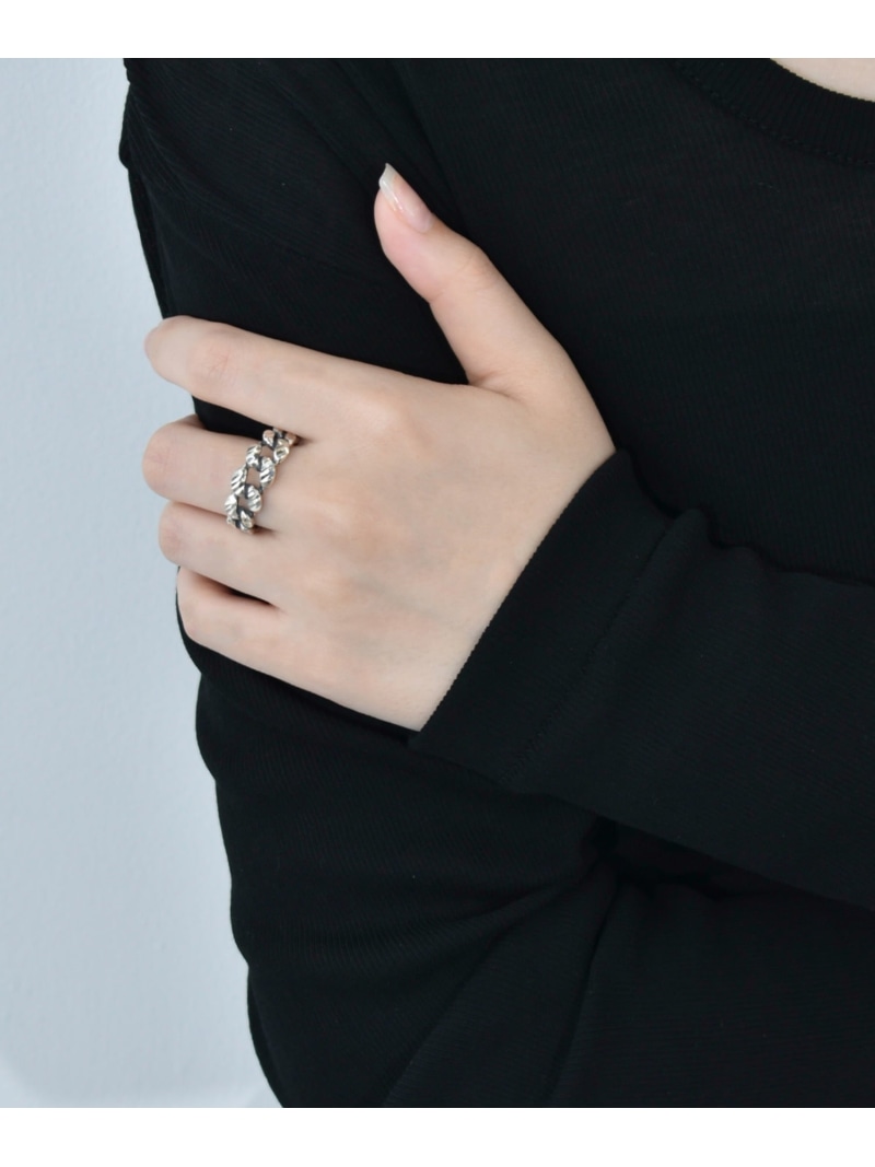 H.O.V H.O.V/PRISM CHAIN RING/プリズム チェーン店輪っか フォブ 付属品・ウオッチ 輪っか・指環 しろがね色【貨物輸送無料】