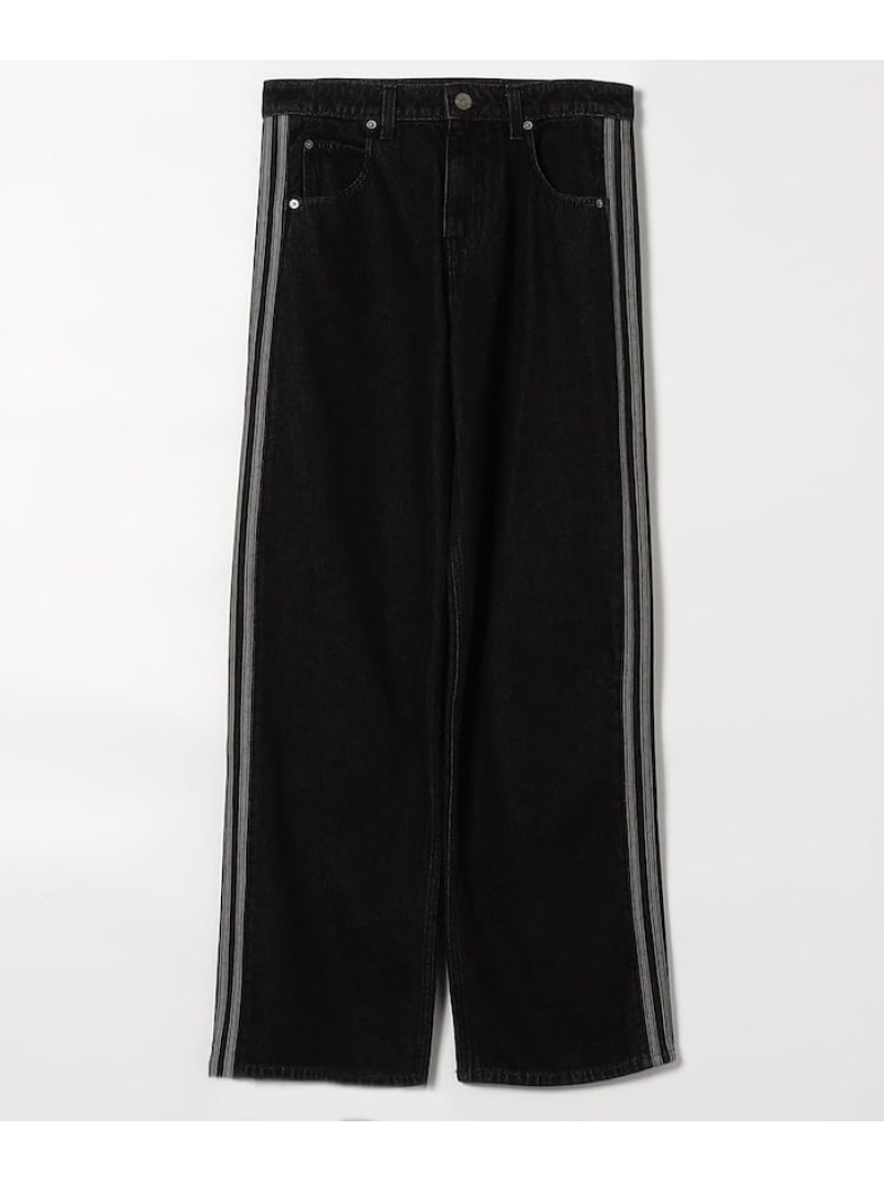 【SALE／31%OFF】adidas FIREBIRD ADICOLOR DENIM PANTS フリークスストア パンツ ジーンズ・デニムパンツ ブラック【RBA_E】【送料無料】