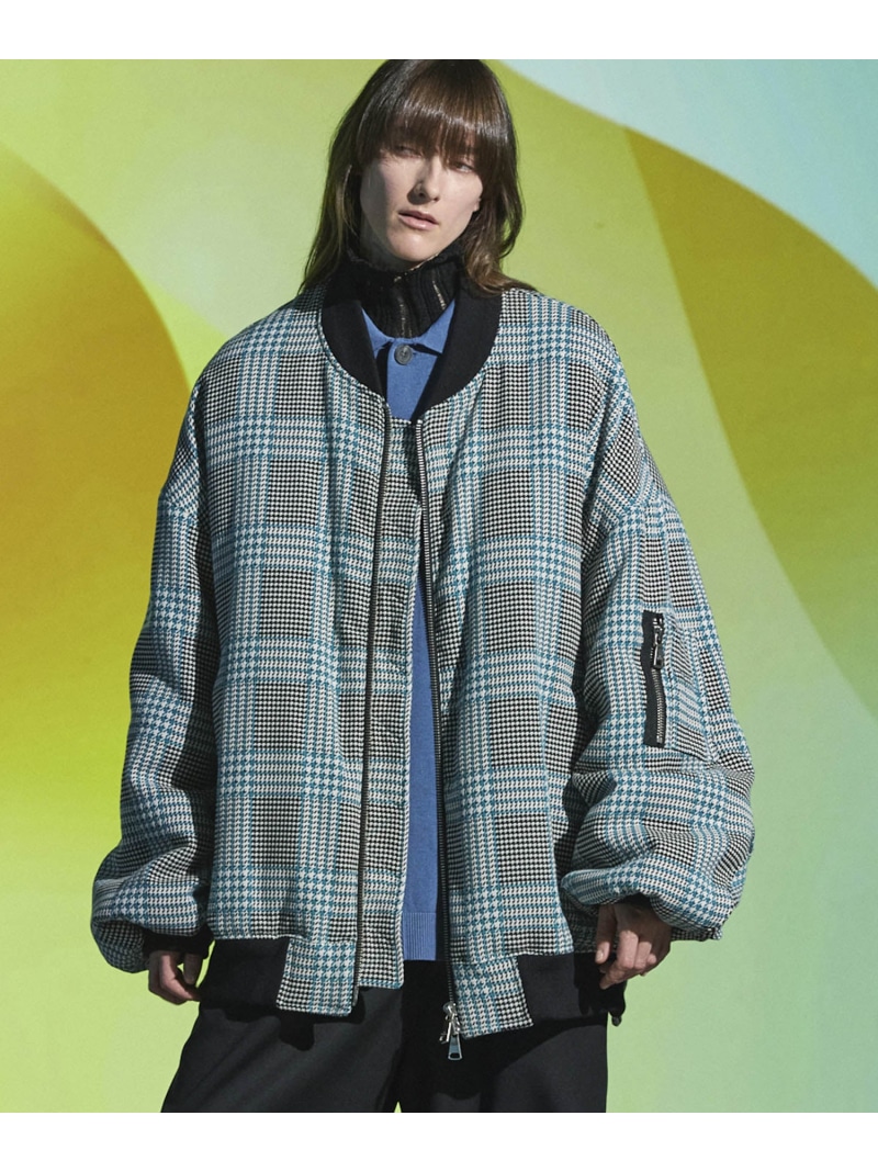 MAISON SPECIAL 【Italian Dead Stock Fabric】Prime-Over MA-1 メゾンスペシャル ジャケット・アウター MA-1 ブラック グレー ホワイト レッド カーキグリーン ブラウン【送料無料】
