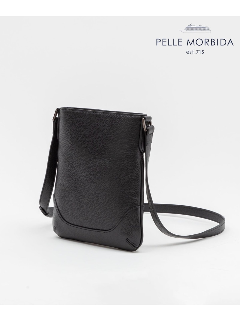 GOTAIRIKU 別注/日本製【PELLE MORBIDA×GOTAIRIKU】レザー ショルダーバッグ ゴタイリク バッグ ショルダーバッグ ブラック【送料無料】