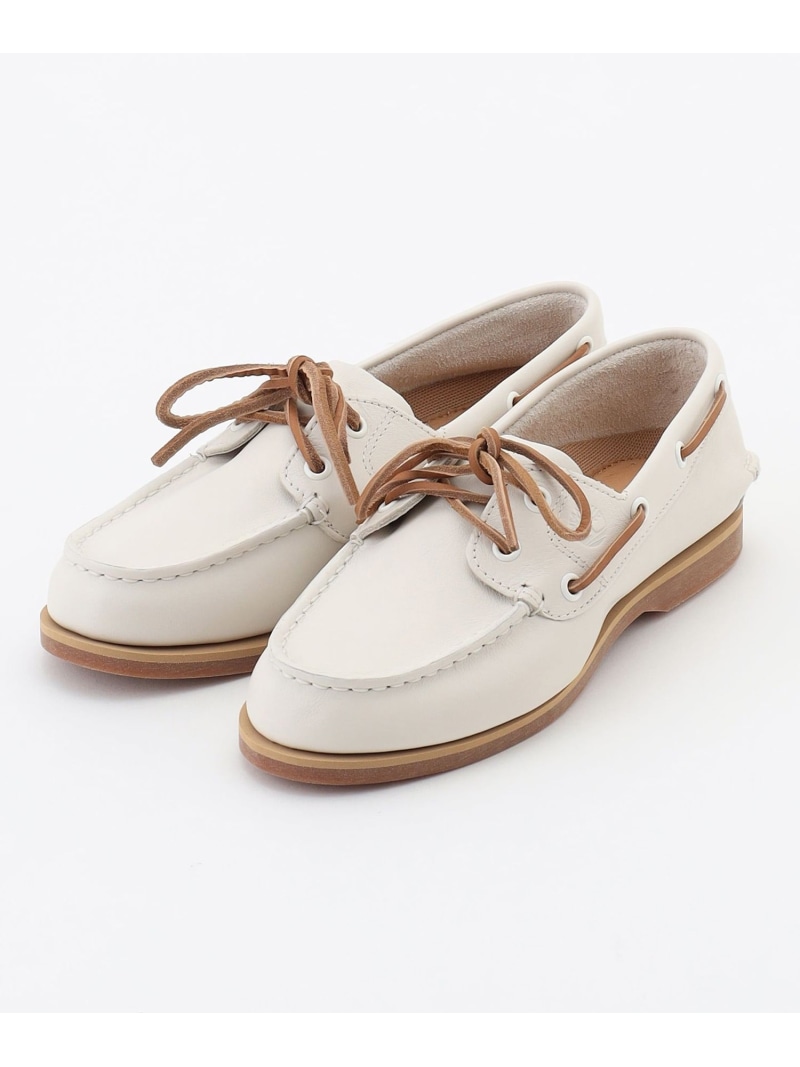 JOSEPH ABBOUD 【Timberland/23.5~24.0糎】Classic 2Eye Boat 甲板シューズ ジョセフアブード シューズ・靴 モカシン・デッキシューズ 白いこと【貨物輸送無料】