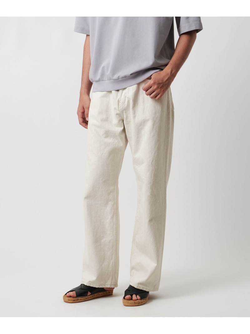 【SALE／40%OFF】UNITED ARROWS アイボリー バギー デニムパンツ ユナイテッドアローズ アウトレット パンツ ジーンズ・デニムパンツ ホワイト【RBA_E】【送料無料】