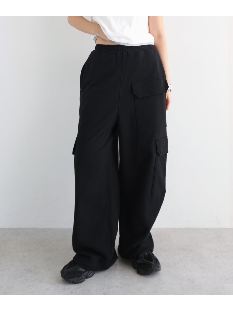 ANME スウェット カーゴ パンツ ANME アンメ アンドミー パンツ その他のパンツ ブラック【送料無料】