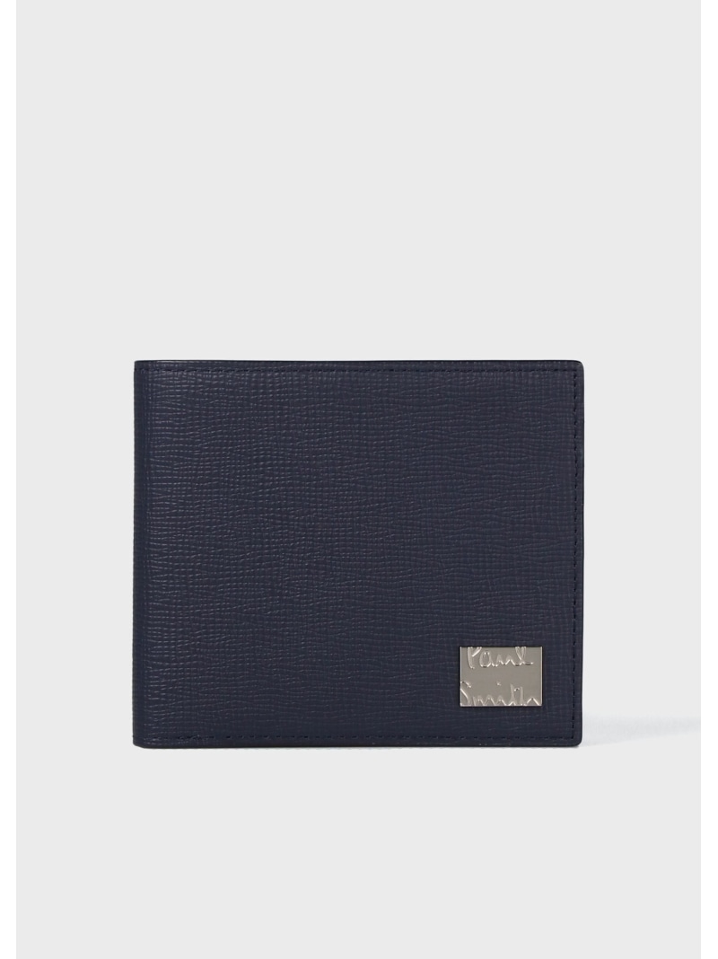 Paul Smith メタルクロップドロゴ 2つ折り財布 ポール・スミス 財布・ポーチ・ケース 財布 イエロー ブラック ネイビー【送料無料】｜ Fashion Men