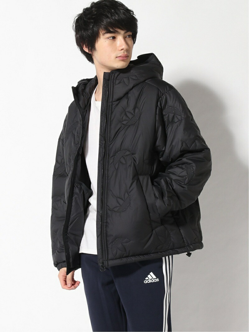 楽天市場 Sale 30 Off Adidas Originals トレフォイル リピート パファー ジャケット Trefoil Rpt Puff アディダスオリジナルス アディダス コート ジャケット ブルゾン ブラック ブルー ホワイト Rba E 送料無料 Rakuten Fashion Men