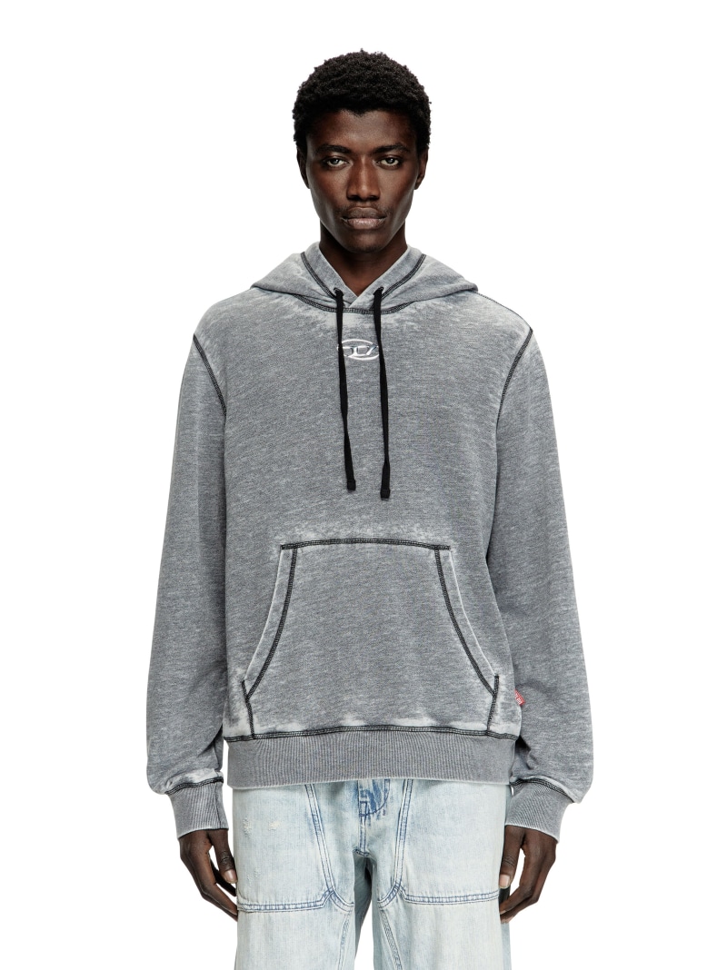 楽天市場】DIESEL メンズ スウェット パーカー デニム D-UM-RIB TRACK