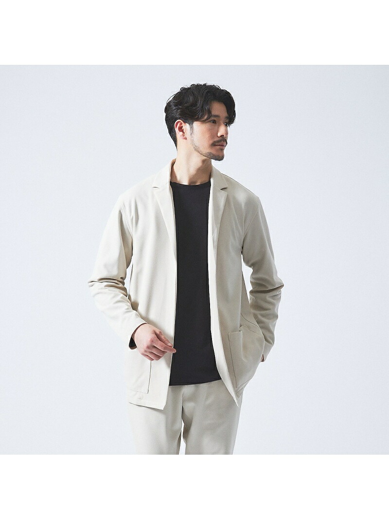 【SALE／30%OFF】ABAHOUSE LASTWORD 【セットアップ対応】ハイストレッチ ジョーゼット ボタンレス ジャケット / カ アバハウス ジャケット・アウター その他のジャケット・アウター ベージュ ブラウン ホワイト【RBA_E】【送料無料】｜ Fashion Men