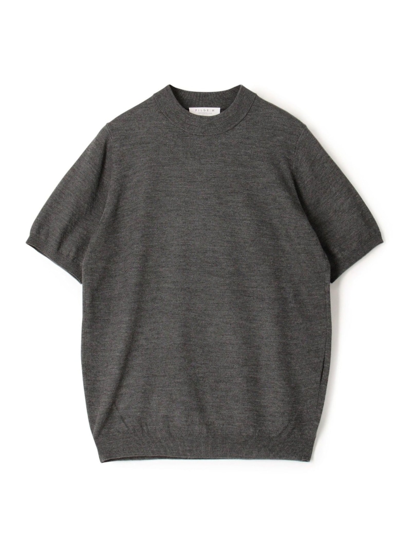 【SALE／30%OFF】TOMORROWLAND MEN 地絹綿織物 モックネックプルオーバーニット トゥモローランド トップス 編み物 赤銅色 米国海軍 薄墨色【RBA_E】【貨物輸送無料】