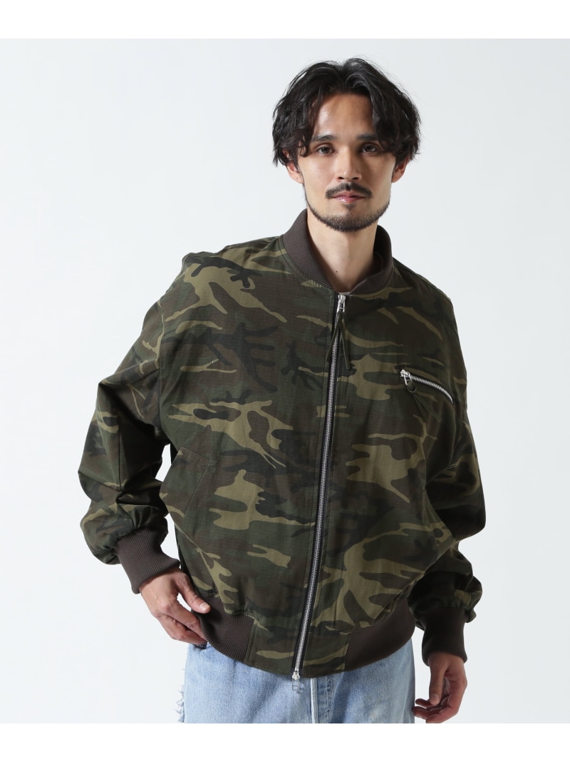 ROYAL FLASH FR(13)NDS/フレンズ/CAMO MA-1 ロイヤルフラッシュ ジャケット・アウター ブルゾン・ジャンパー カーキグリーン グレー【送料無料】