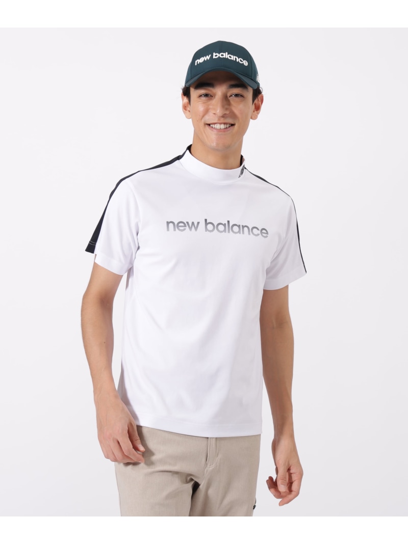 New Balance Golf 半袖 モックネック ティーシャツ (MENS) ニュー平衡にするゴルフ トップス 余分の物のトップス 白いこと パープル 黒いこと 黄色【貨物輸送無料】