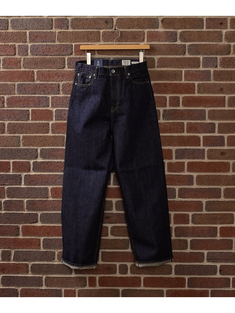 SHIPS MEN SHIPS: AUTHENTIC リラックス デニム 5ポケット ワンウォッシュ シップス パンツ その他のパンツ ネイビー【送料無料】| Fashion Men