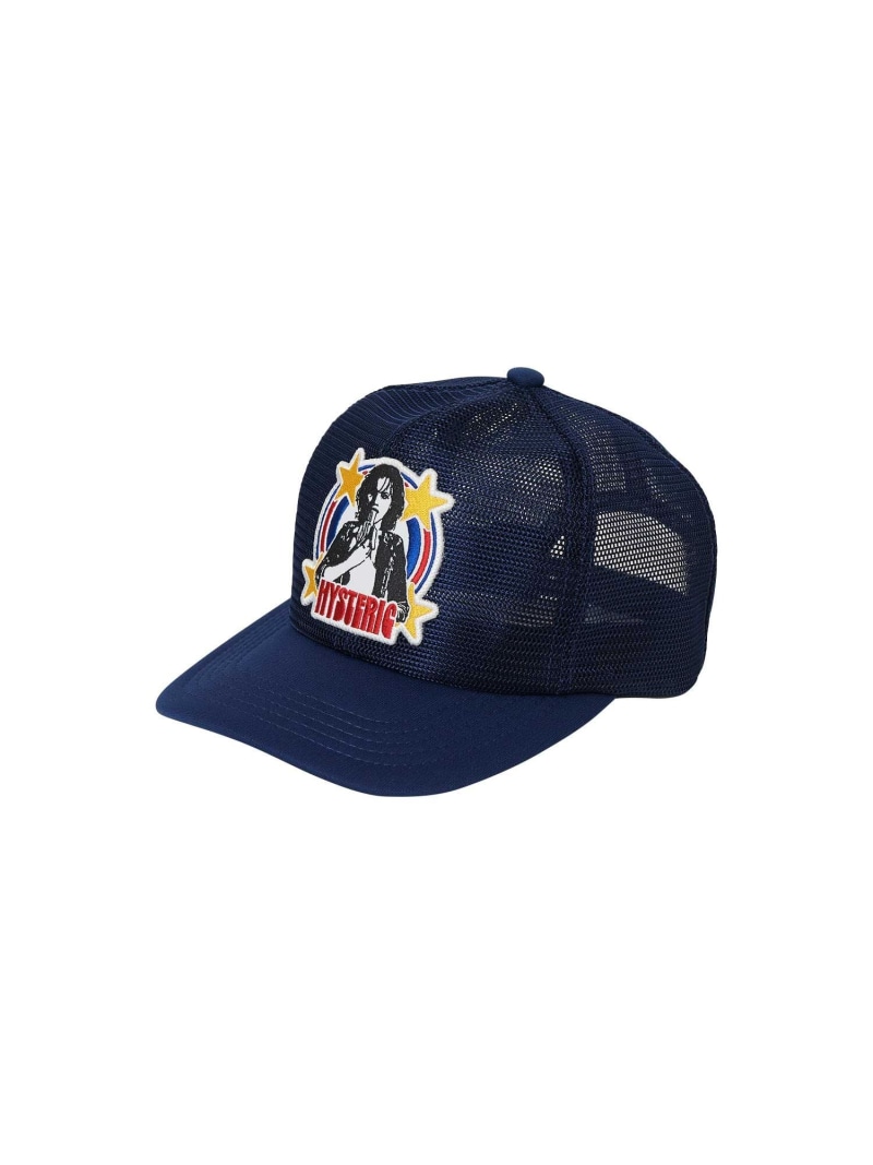 HYSTERIC GLAMOUR WOMAN BANANAワッペン オールメッシュキャップ ヒステリックグラマー 帽子 キャップ ネイビー ホワイト ブラック【送料無料】｜ Fashion Men