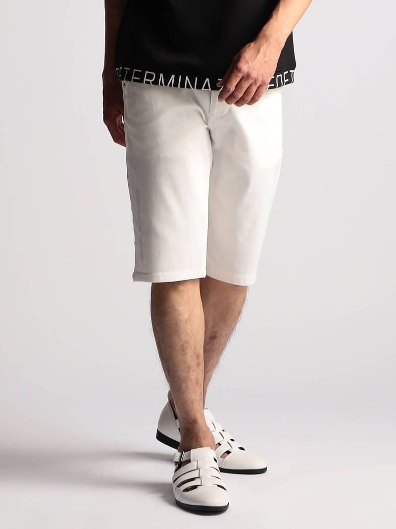 【SALE／30%OFF】NICOLE CLUB FOR MEN ガムストレッチ デザインハーフパンツ ニコル パンツ その他のパンツ ネイビー ホワイト グレー ブラック【RBA_E】【送料無料】