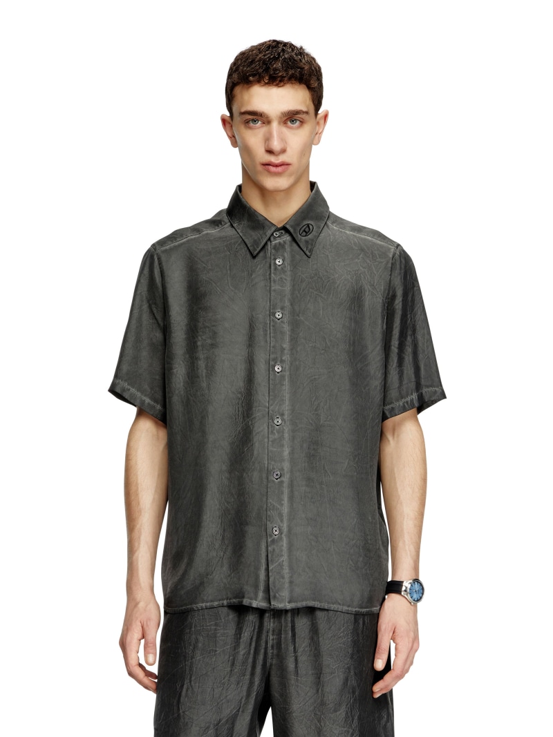 【美品】DIESEL ディーゼル ブルー ブラック 総柄 グラフィック半袖シャツ 楽天市場】DIESEL (ディーゼル) レーヨン グラフィックプリント