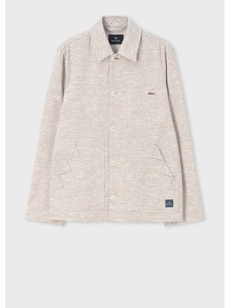 PS Paul Smith ミックスカラーテクスチャー カバーオール ポール・スミス ジャケット・アウター その他のジャケット・アウター ホワイト【送料無料】