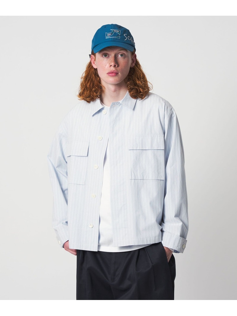 UNITED ARROWS & SONS ＜UNITED ARROWS & SONS＞ STRIPE W/POC BLOUSON/ブルゾン ユナイテッドアローズ ジャケット・アウター ブルゾン・ジャンパー イエロー ブルー【送料無料】