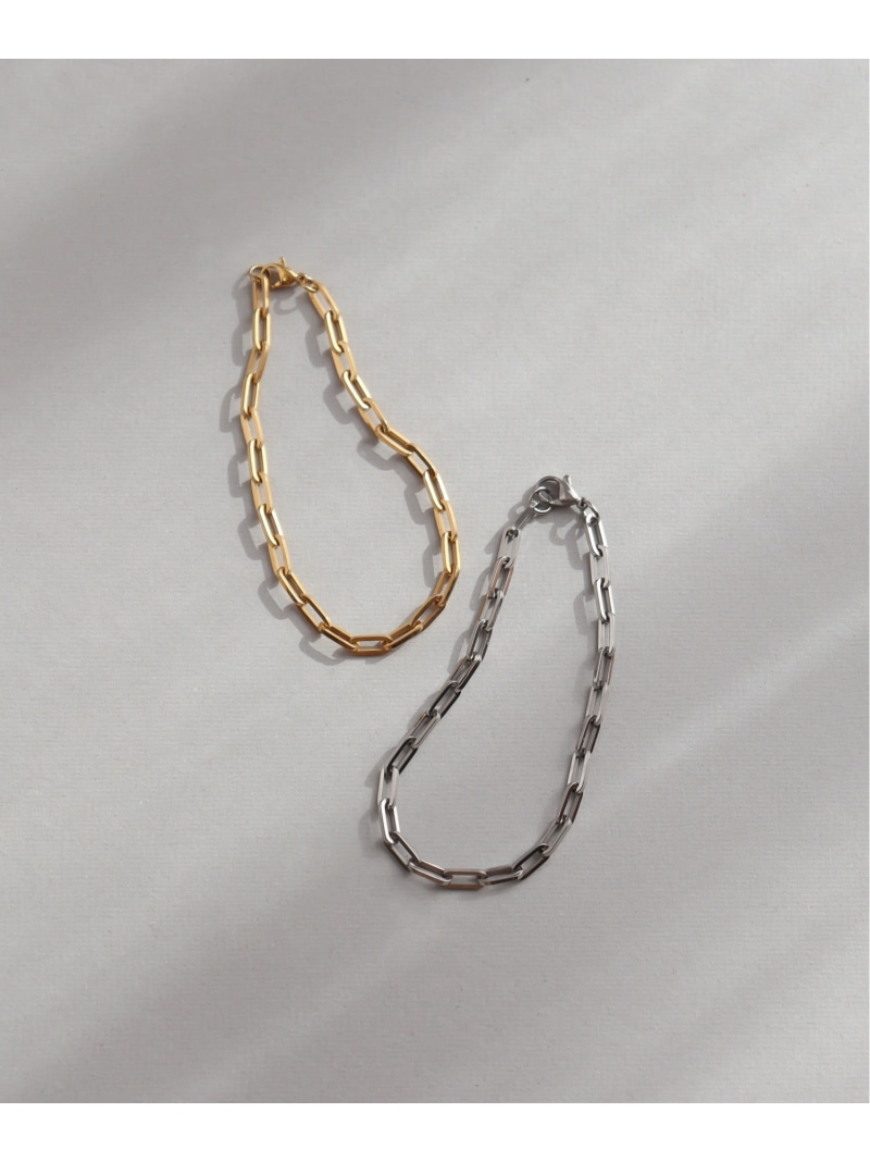 ieLS 「ieLS」ステンレス チェーンブレスレット クークロワッサン アクセサリー・腕時計 ブレスレット・バングル ゴールド シルバー【送料無料】