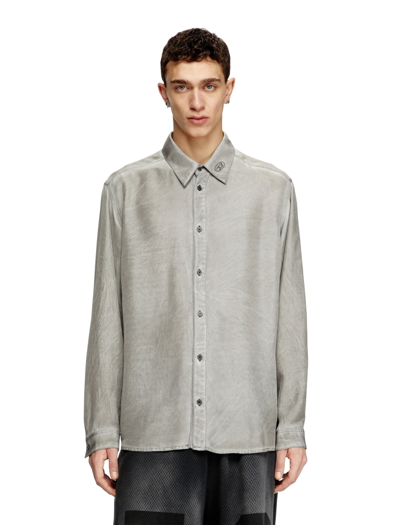 【SALE／40%OFF】DIESEL メンズ 長袖シャツ S-LEON ディーゼル トップス シャツ・ブラウス グレー【RBA_E】【送料無料】