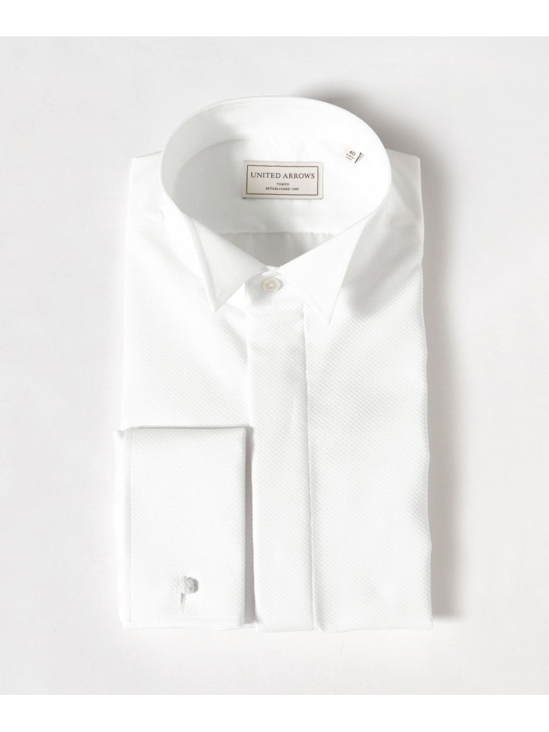 UNITED ARROWS スティッフブザム ブロード ウィングカラー シャツ ユナイテッドアローズ トップス シャツ・ブラウス ホワイト【送料無料】