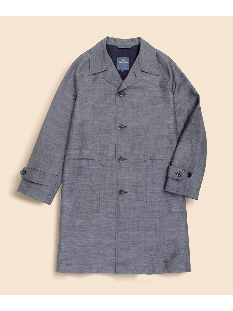 BROOKS BROTHERS ウール/リネン ミニヘリンボーン ショップコート