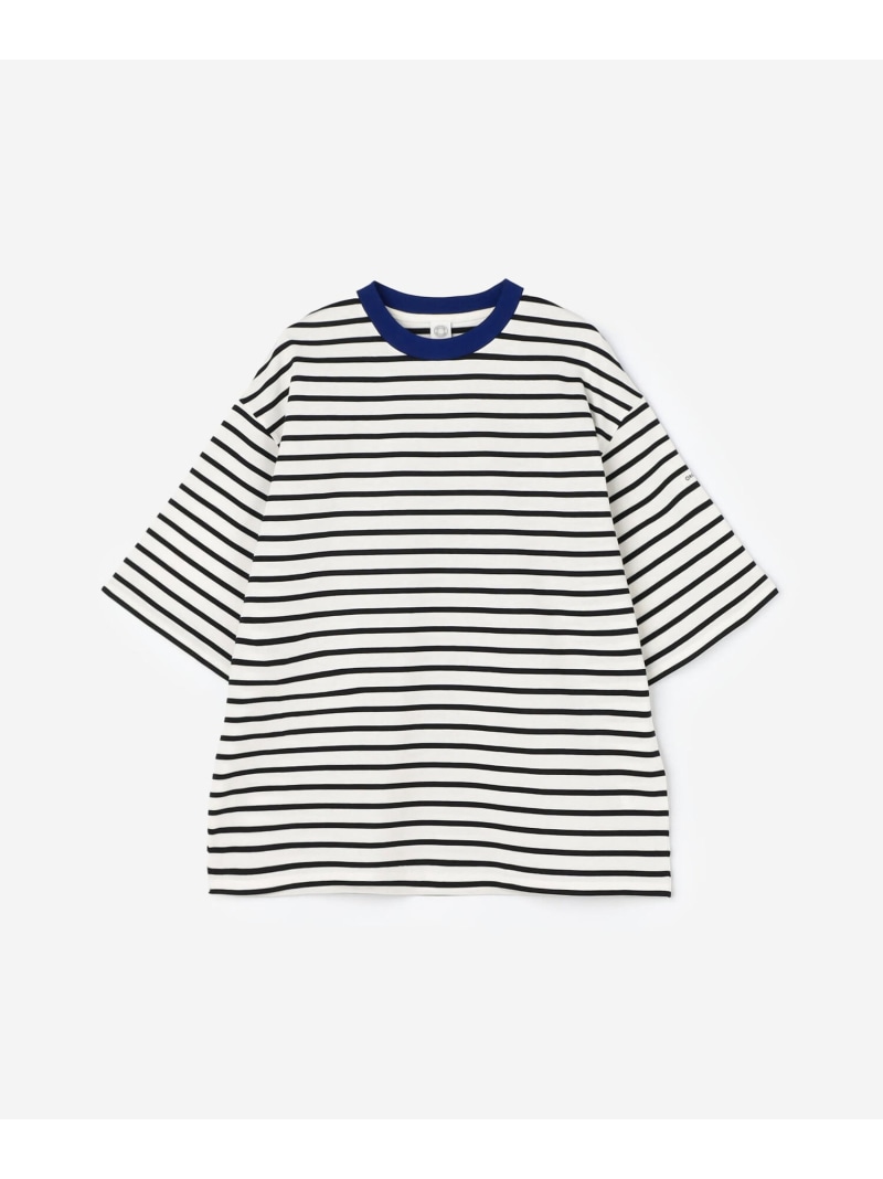 Bshop ORCIVAL ｜ マーセライズ ワイドクルーネック 半袖 プルオーバー MEN ビショップ トップス カットソー・Tシャツ ブラック ベージュ【送料無料】
