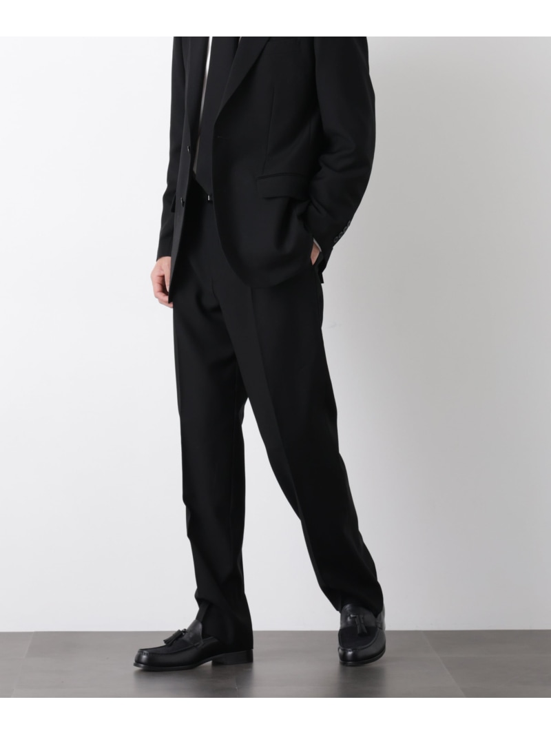 NANO universe 「Damerino Formal」 ブラックフォーマルオールシーズンパンツ(セットアップ可) ナノユニバース パンツ その他のパンツ ブラック【送料無料】