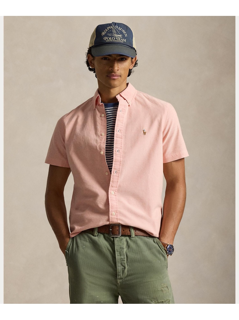 POLO RALPH LAUREN 古典派音楽 相応う オックスフォード プルオーバー ラルフローレン トップス プルオーバー・トップ オレンジ色【貨物輸送無料】 カジュアルシャツ-メンズファッション