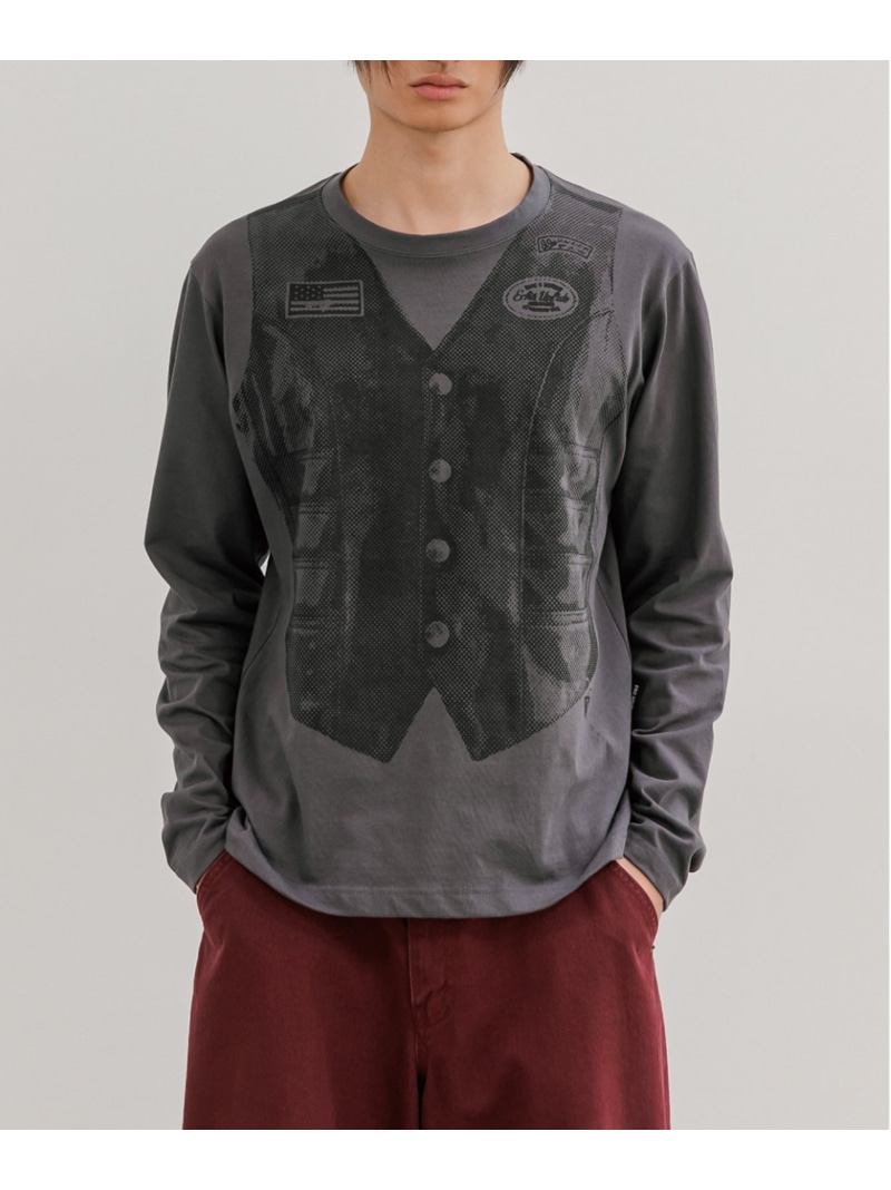ESC STUDIO 【ESC STUDIO】vest t-shirt ネバーマインドザエックスユー／チカシツプラス トップス カットソー・Tシャツ【送料無料】