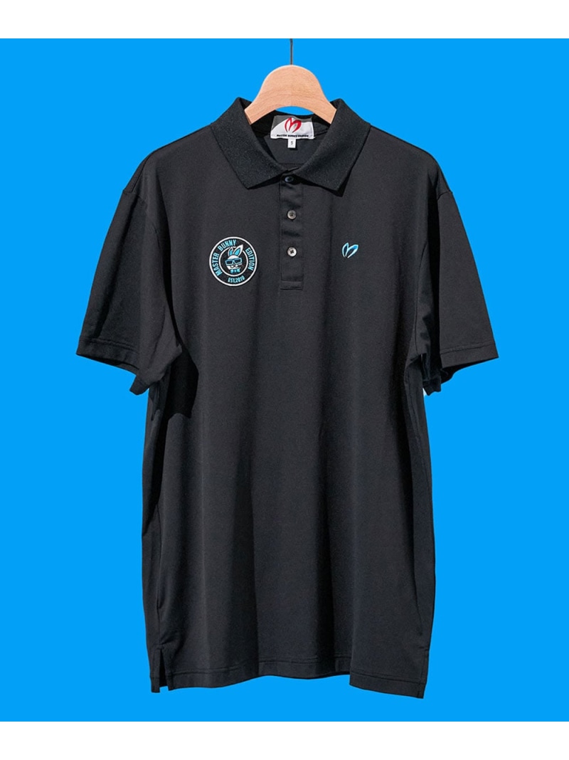 MASTER BUNNY EDITION \"ICY\""SWAGGY BUNNY POLO(MENS) マスターバニーエディション トップス スポーツシャツ 黒いこと【貨物輸送無料】"