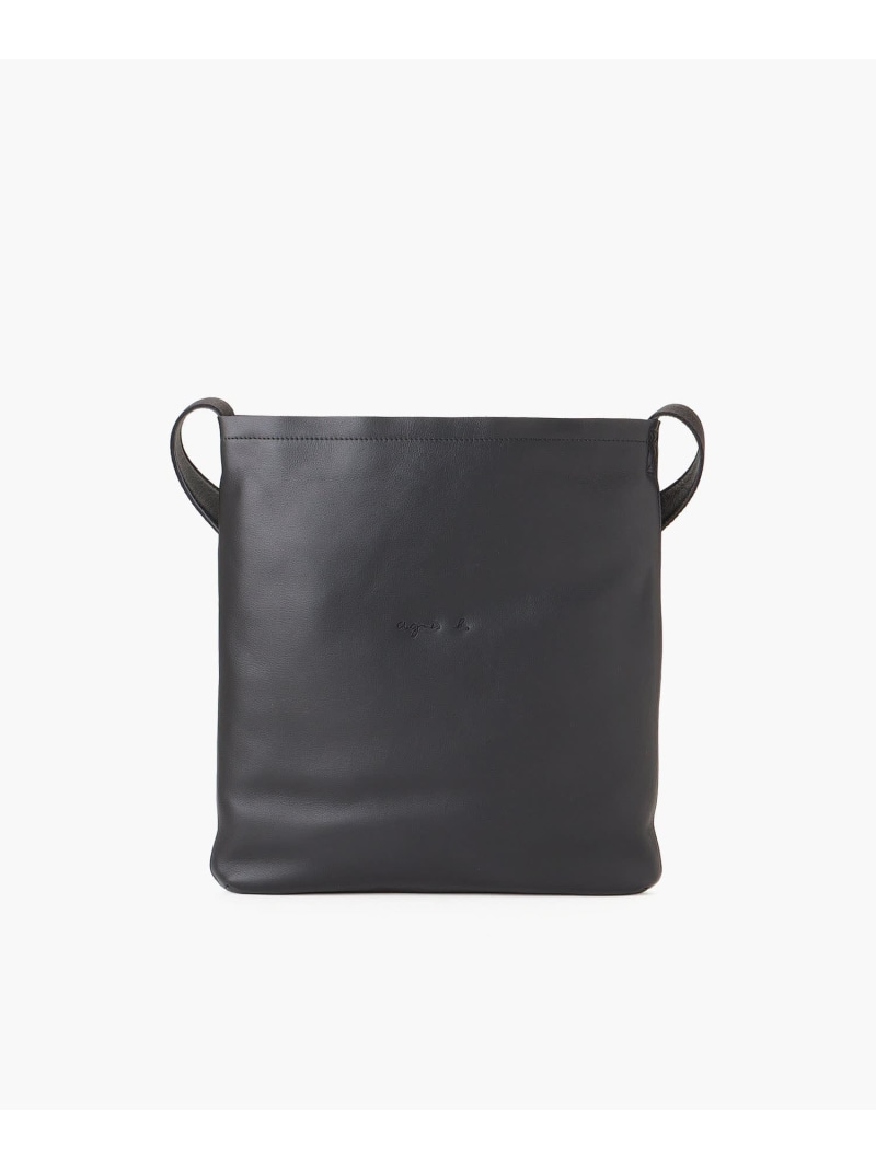 agnes b. VOYAGE レザーショルダーバッグ \