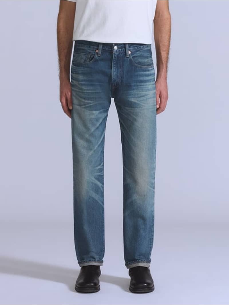 Levi's BLUETAB(TM) 505(TM) レギュラーフィットジーンズ ミディアムインディゴ MADE IN JAPAN リーバイス パンツ ジーンズ・デニムパンツ ネイビー【送料無料】