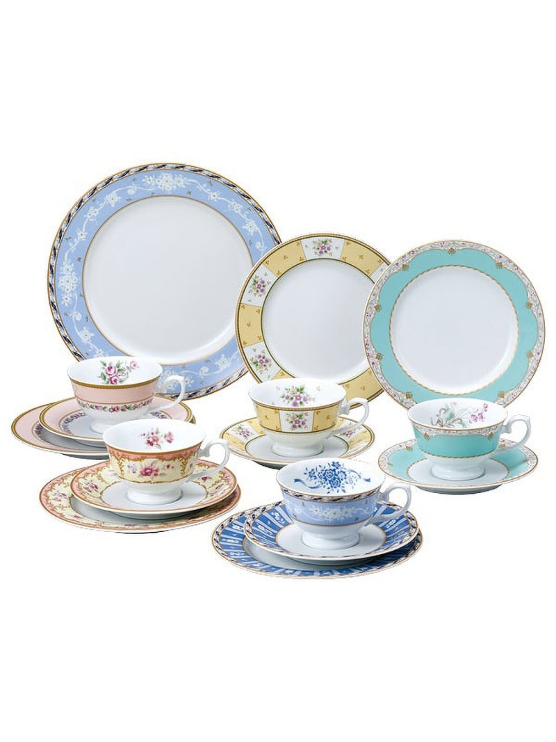NARUMI 【堅苦しさ】フローラルブティック 16天下太平ティーセット(アソート) 5人用 ナルミ 食器・膳立て物の具・勝手もと装置 食器・皿【貨物輸送無料】