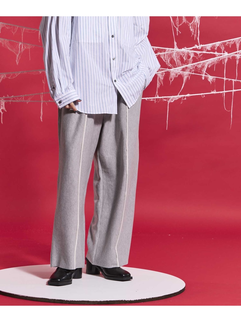MAISON SPECIAL Crush Sweat Prime-Wide Pin tuck Easy Pants メゾンスペシャル パンツ ジャージ・スウェットパンツ ベージュ グレー ブラック ホワイト ブルー パープル【送料無料】