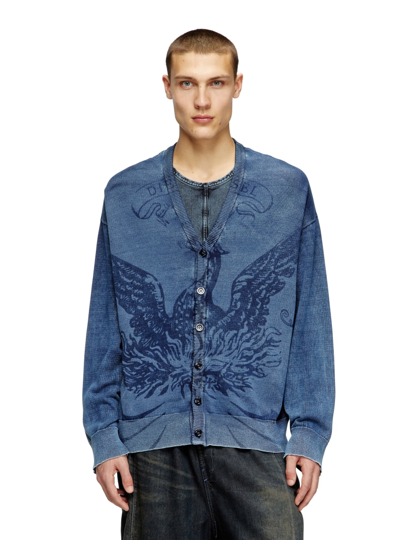 【SALE／40%OFF】DIESEL メンズ カーディガン K-FENICAR ディーゼル トップス カーディガン ブルー【RBA_E】【送料無料】｜ Fashion Men
