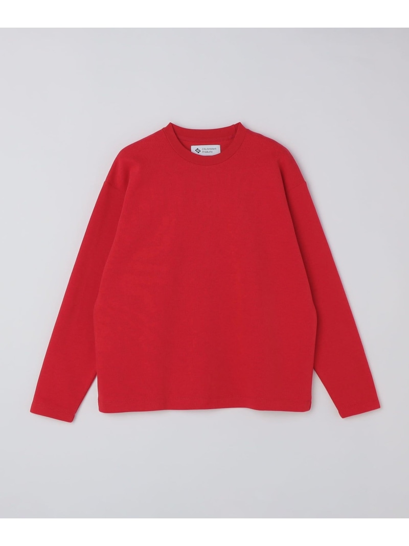 SHIPS MEN City Ambient Products: ソフト テンジク ロングスリーブ シップス トップス カットソー・Tシャツ レッド グレー【送料無料】