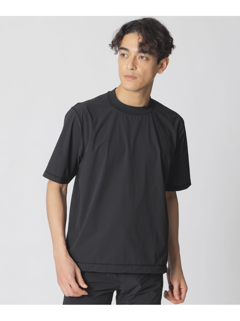 【SALE／27%OFF】Paul Stuart 【_RTM】ストレッチタフタ半袖Tシャツ ポール・スチュアート トップス カットソー・Tシャツ ブラック ブルー【RBA_E】【送料無料】｜ Fashion Men